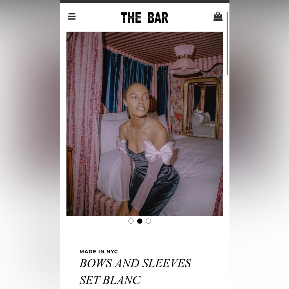 Bows and sleeves set SOLD OUT SIZE L